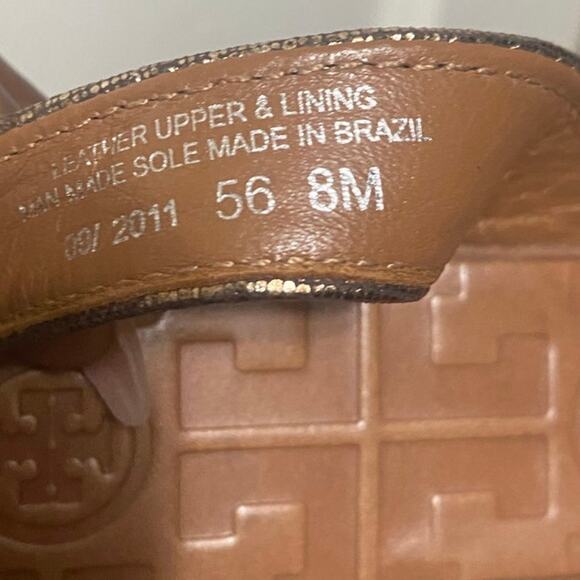 Tory Burch Thor’s ‘Rose Gold’ Leather Women Thong Sandals- SZ 8 - Picture 8 of 8